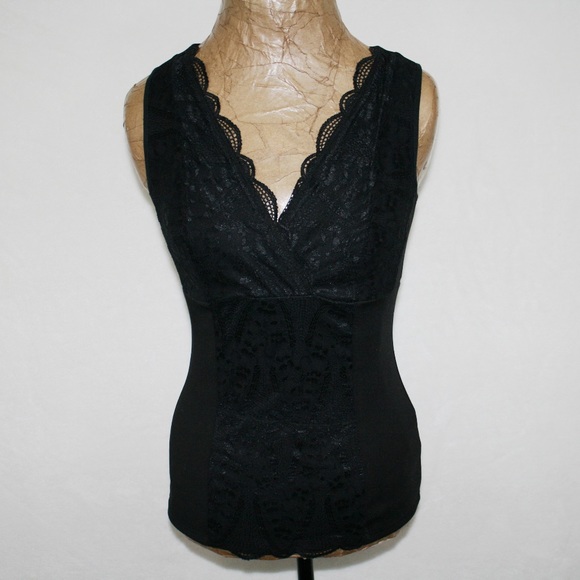 Daisy Fuentes Tops - Daisy Fuentes Black Lace Sleeveless Top
